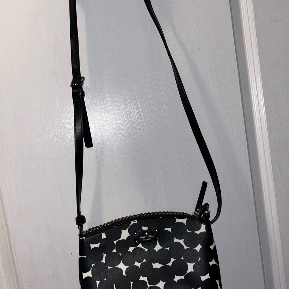 Kate Spade Black and White Crossbody Bag